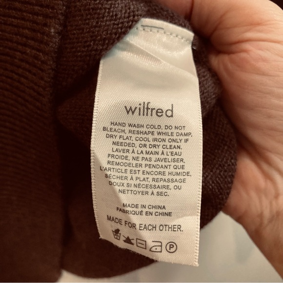 WILFRED Sz S Clara 100% Merino Wool Oversized Soft Long Sleeve Sweater Aritzia - Picture 9 of 12